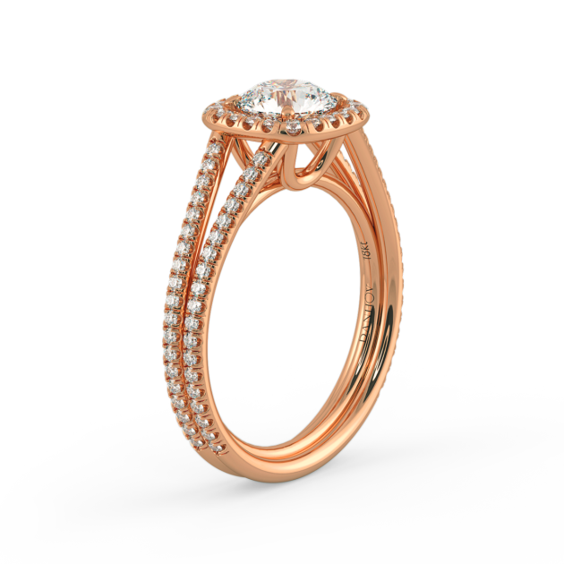 Danhov Per Lei Engagement Ring in 18k Rose Gold