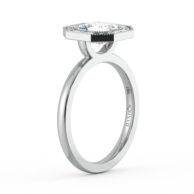 Danhov Per Lei Engagement Ring in 14k White Gold