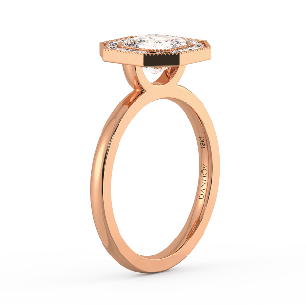 Danhov Per Lei Engagement Ring 14k Rose Gold