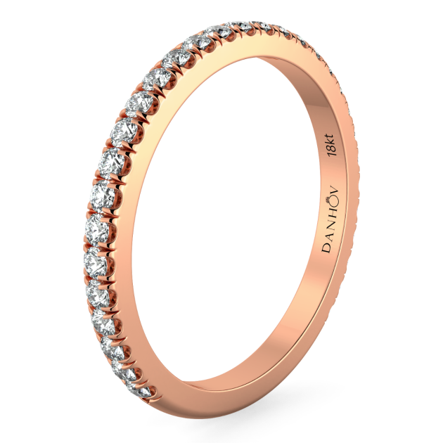 Norme de Danhov Wedding Band in 14k Rose Gold