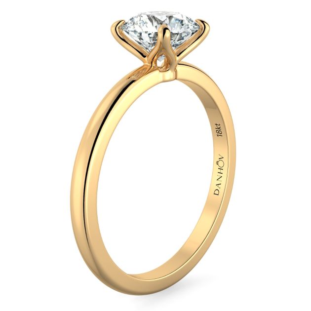 Norme De Danhov Ladies Engagement Ring in 14k Yellow Gold