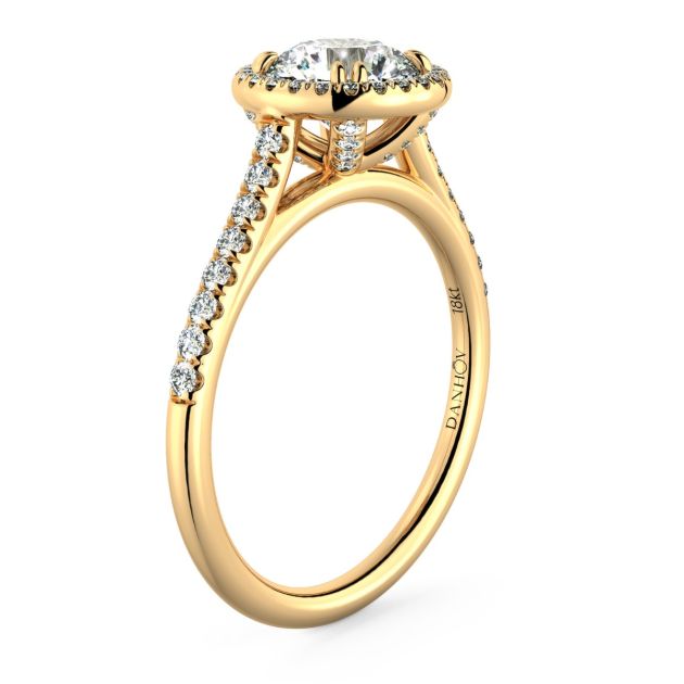 Norme De Danhov Ladies Engagement Ring Set in 18k Yellow Gold
