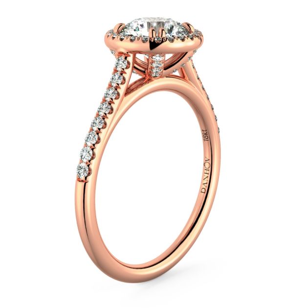 Norme De Danhov Ladies Engagement Ring Set in 14k Rose Gold