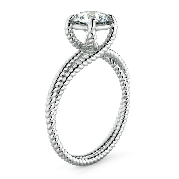 Danhov Eleganza Delicate Engagement Ring in Platinum