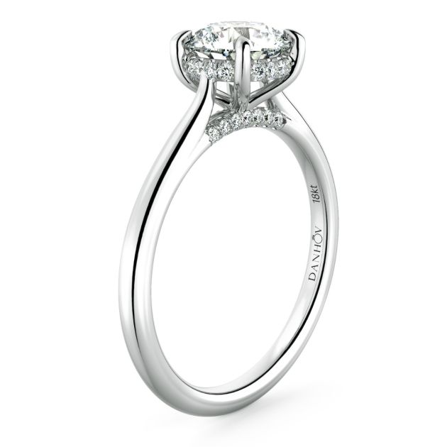 Norme de Danhov  Engagement Ring for Women in 18k White Gold