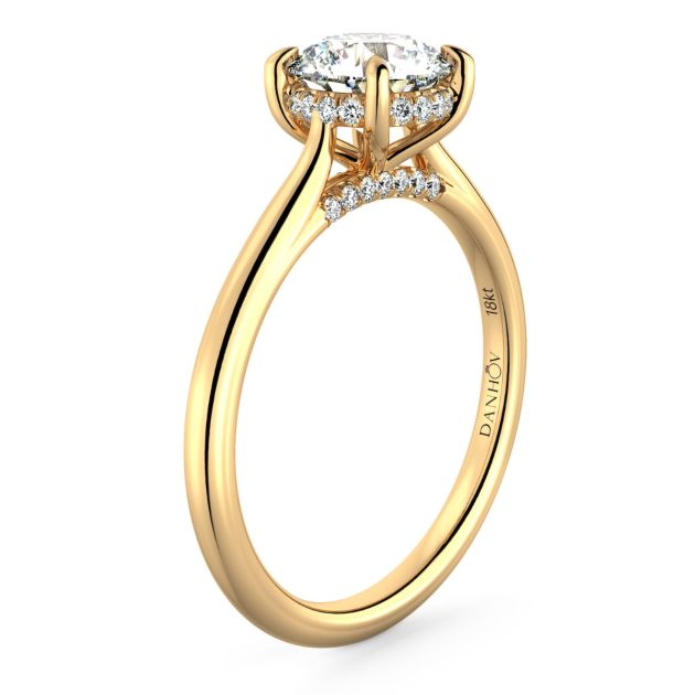 Norme de Danhov  Engagement Ring for Women in 14k Yellow Gold