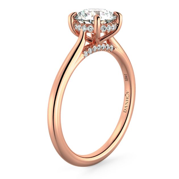 Norme de Danhov  Engagement Ring for Women in 14k Rose Gold