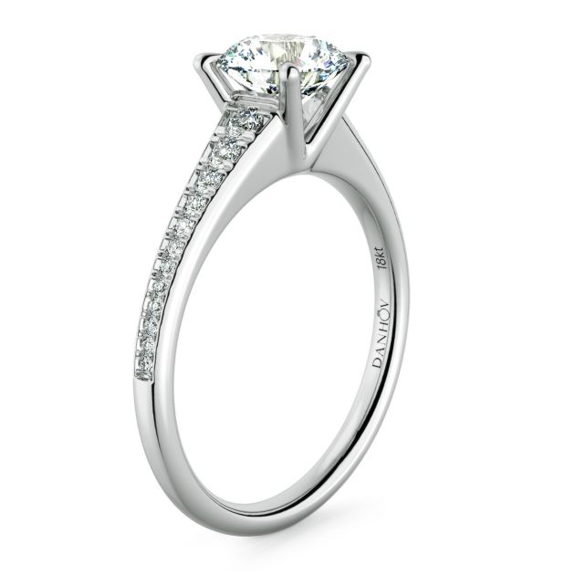 Norme De Danhov Engagement Ring in Platinum 