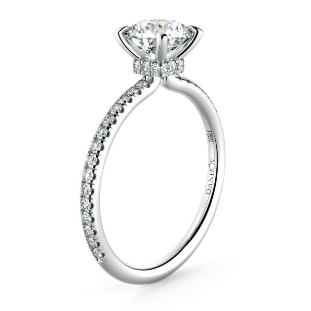 Norme De Danhov Ladies Engagement Ring Set in Platinum