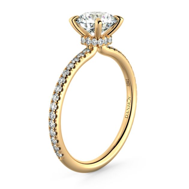 Norme De Danhov Ladies Engagement Ring Set in 18k Yellow Gold