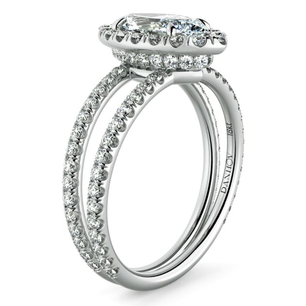 Danhov Solo Filo Exclusive Diamond Engagement Ring in Platinum