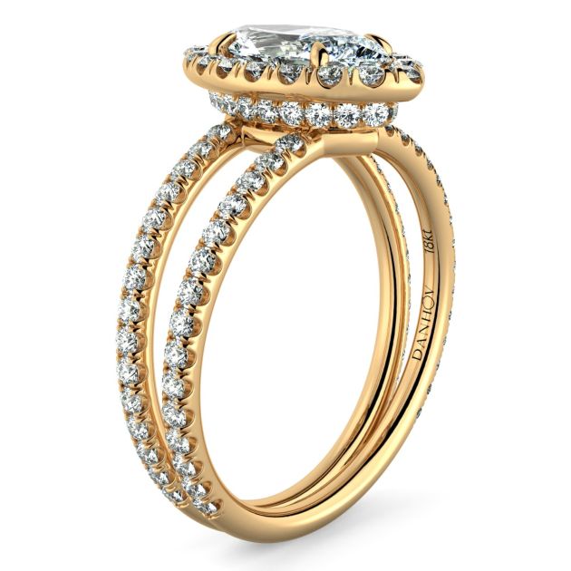 Danhov Solo Filo Exclusive Diamond Engagement Ring in 14k Yellow Gold