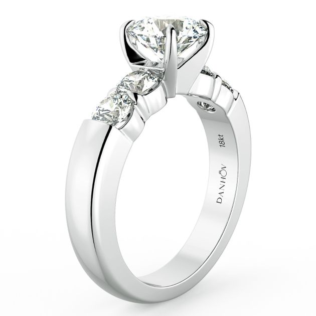 Norme de Danhov Engagement Ring in Platinum