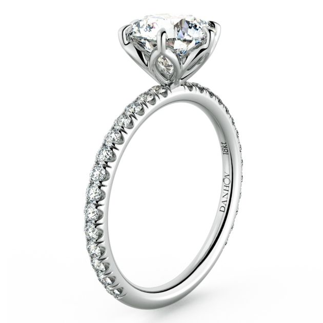 Norme de Danhov Diamond Engagement Ring for Women in Platinum