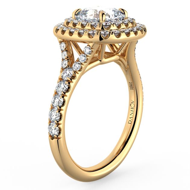 Norme De Danhov Ladies Engagement Ring in 18k Yellow Gold
