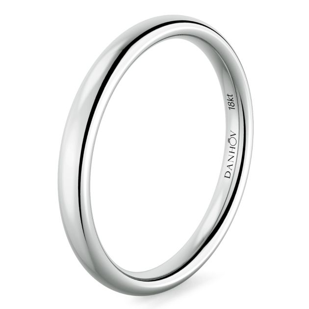 Norme de Danhov Wedding Band in 14k White Gold