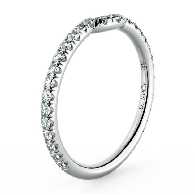 Norme de Danhov Wedding Band in 14k White Gold