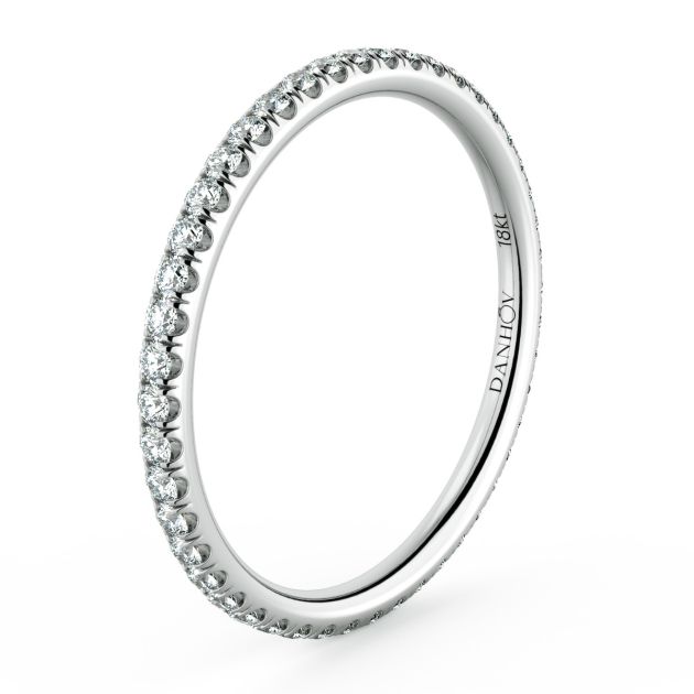 Norme de Danhov Wedding Band in 14k White Gold