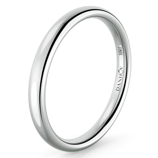 Norme de Danhov Wedding Band in 14k  White Gold