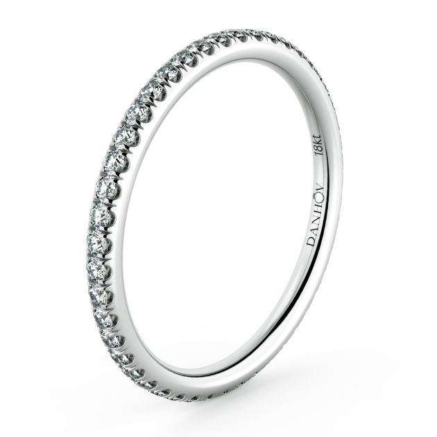Norme de Danhov Wedding Band in 14k White Gold