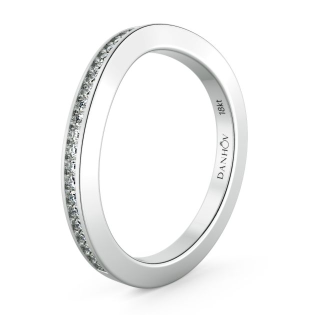 Norme de Danhov Diamond Wedding Band in Platinum 