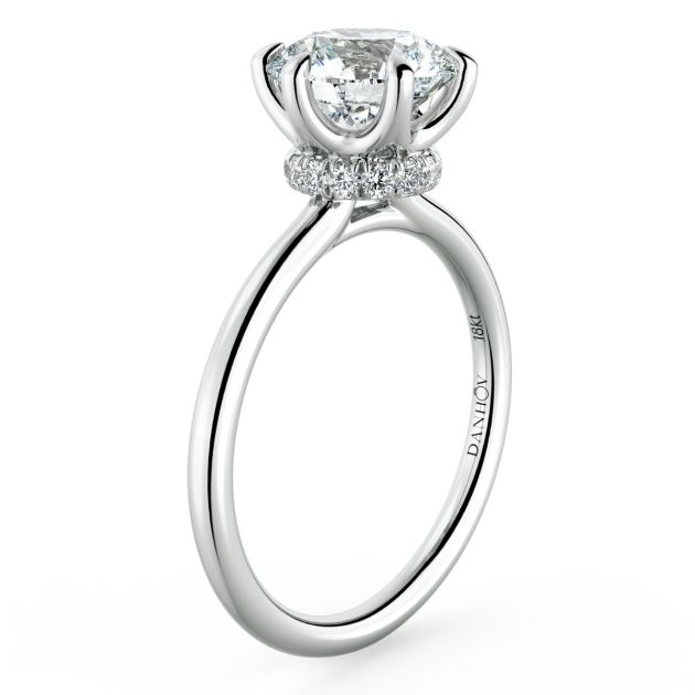Norme De Danhov Ladies Engagement Ring Set in Platinum