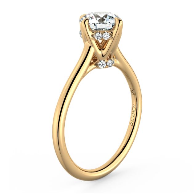 Norme de Danhov Engagement Ring in 18k Yellow Gold