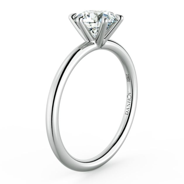 Norme de Danhov Classic  Engagement Ring for Women in Platinum