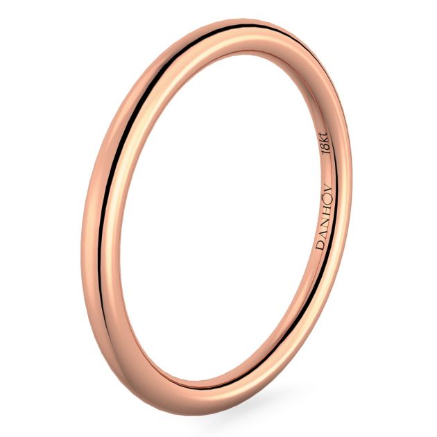 Norme de Danhov Classic Wedding Band in 14k Rose Gold