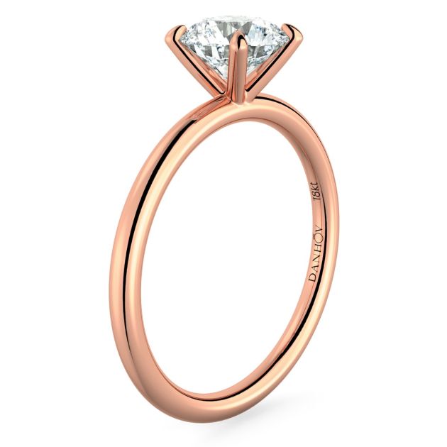 Norme De Danhov Classico Engagement Ring in 14k Rose Gold