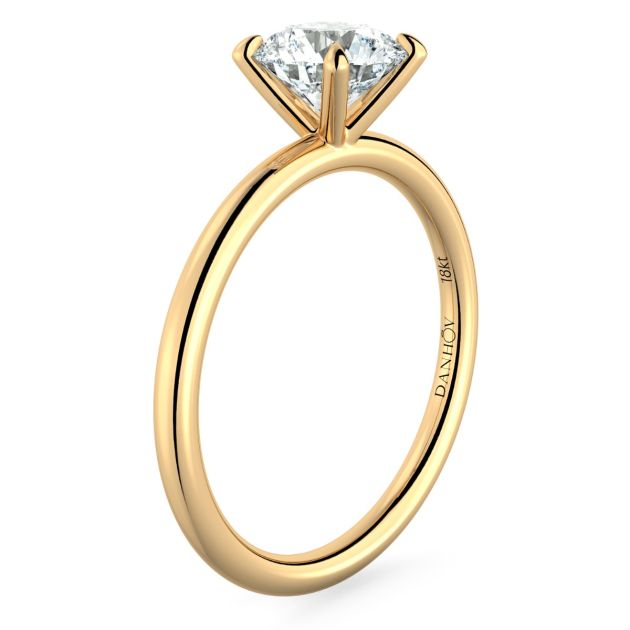 Norme De Danhov Classico Engagement Ring in 18k Yellow Gold