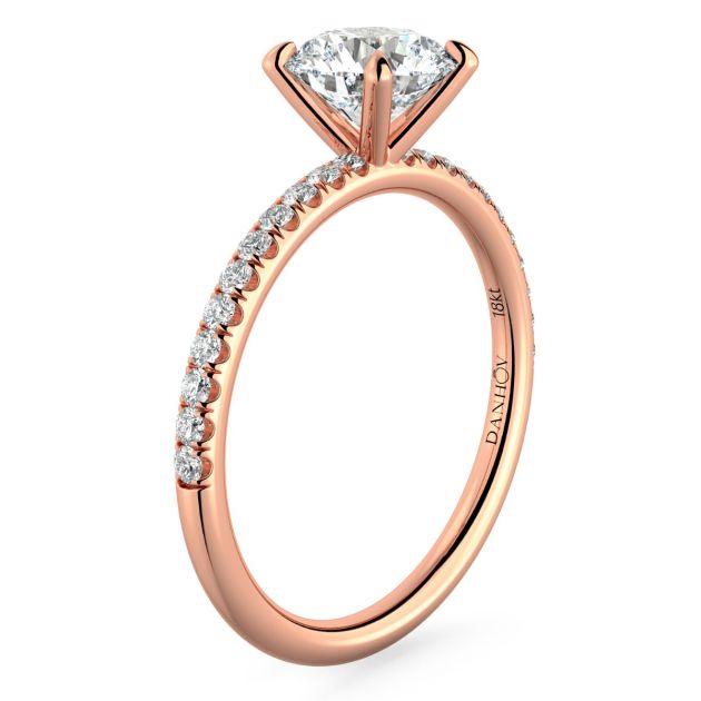 Norme de Danhov  Engagement Ring for Women in 14k Rose Gold