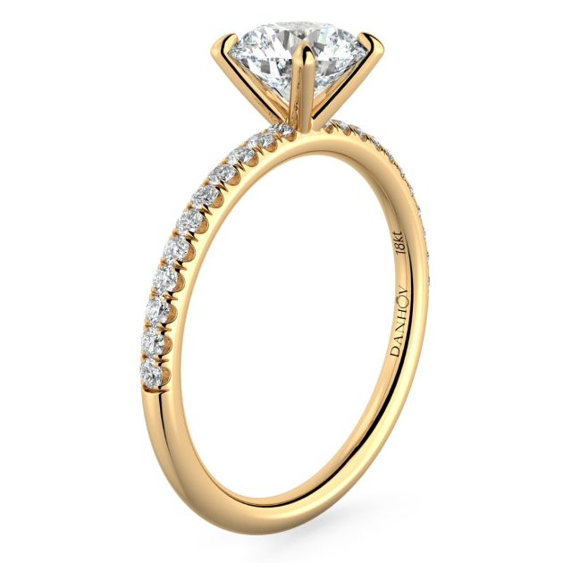 Norme de Danhov  Engagement Ring for Women in 14k Yellow Gold