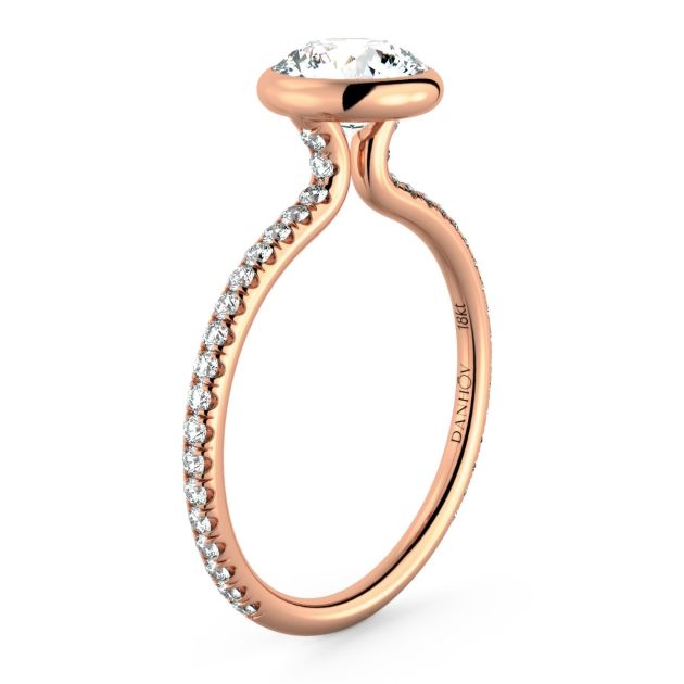 Norme de Danhov Engagement Ring in 18k Rose Gold