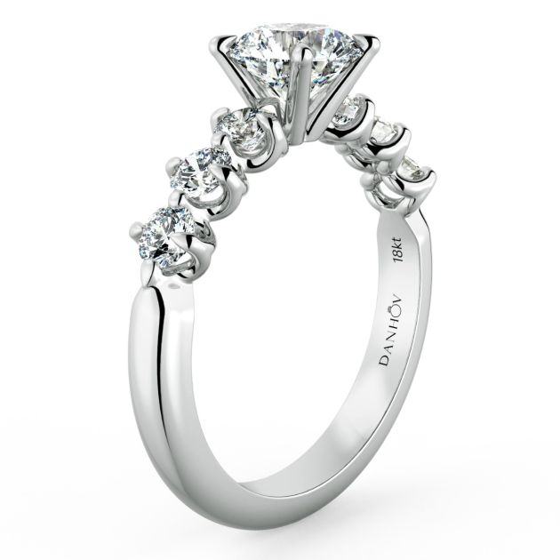 Norme de Danhov Engagement Ring in Platinum