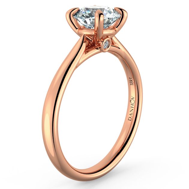 Norme de Danhov  Engagement Ring for Women in 18k Rose Gold
