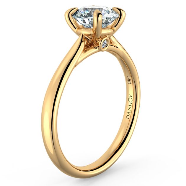Norme de Danhov  Engagement Ring for Women in 14k Yellow Gold