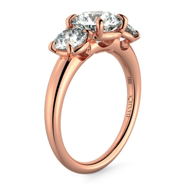Norme de Danhov  Engagement Ring for Women in 18k Rose Gold