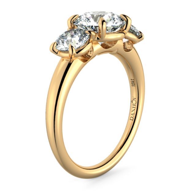 Norme de Danhov  Engagement Ring for Women in 18k Yellow Gold