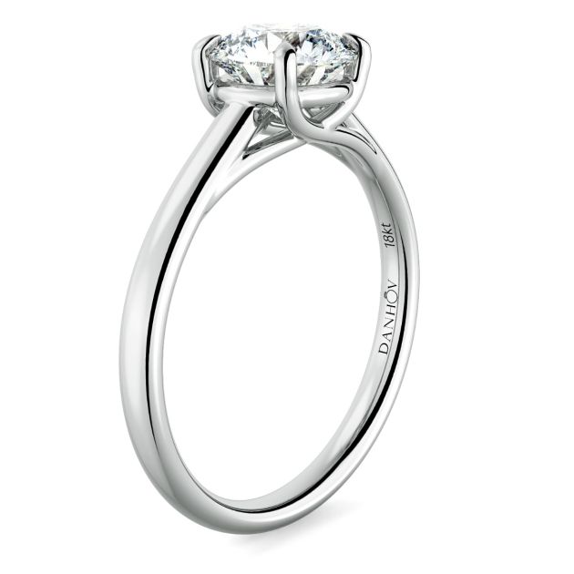 Norme de Danhov  Engagement Ring for Women in 14k White Gold