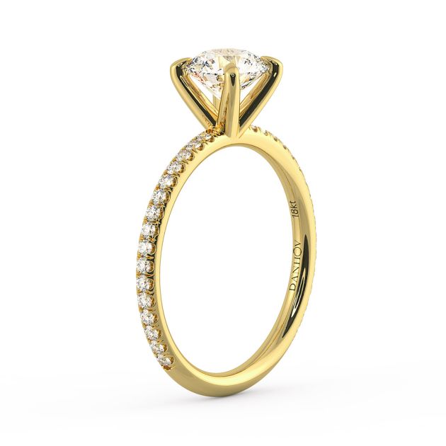 Norme De Danhov Ladies Engagement Ring Set in 14k Yellow Gold