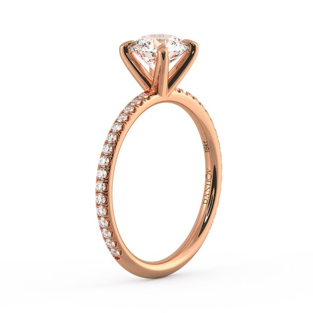 Norme De Danhov Ladies Engagement Ring Set in 14k Rose Gold