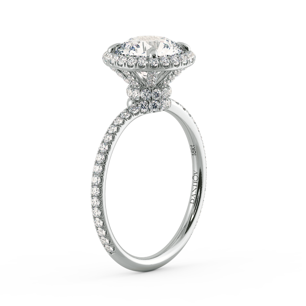 Danhov Solo Filo Diamond Engagement Ring in Platinum