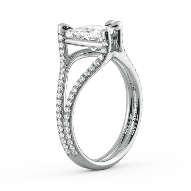 Danhov Solo Filo Engagement Ring in Platinum