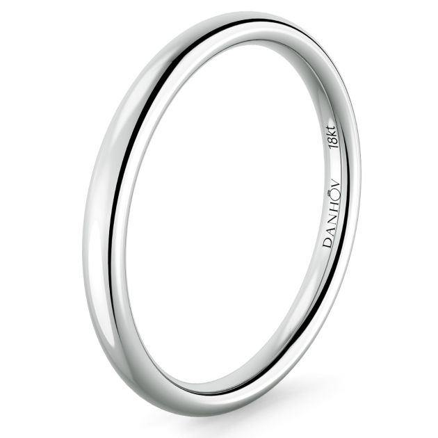 Norme de Danhov Wedding Band in 14k White Gold