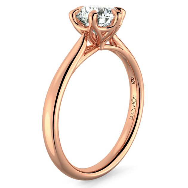 Norme de Danhov  Engagement Ring for Women in 18k Rose Gold