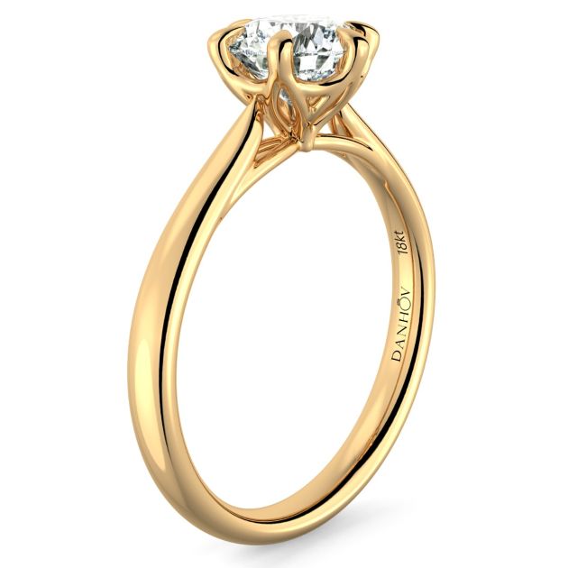 Norme de Danhov  Engagement Ring for Women in 14k Yellow Gold