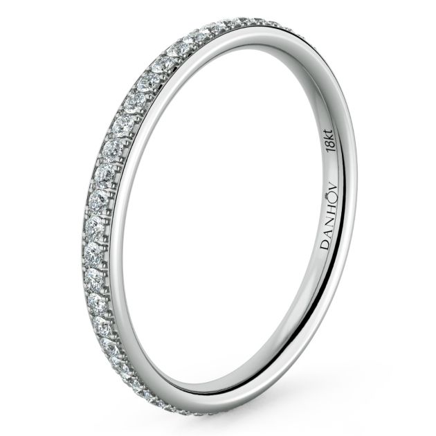 Norme de Danhov Wedding Band in 14k White Gold