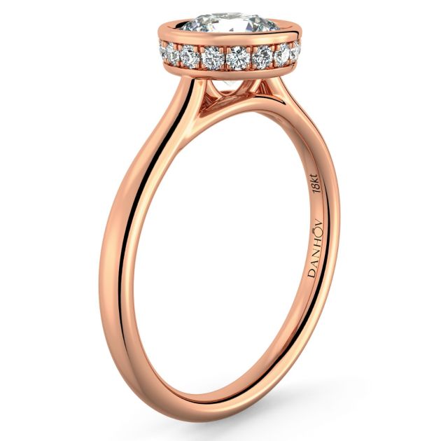 Norme de Danhov  Engagement Ring for Women in 14k  Rose Gold