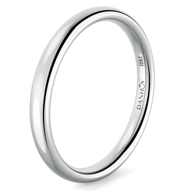 Norme de Danhov Wedding Band in 14k White Gold